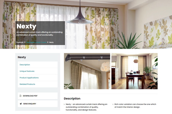 NBT Curtain Systems website image 1